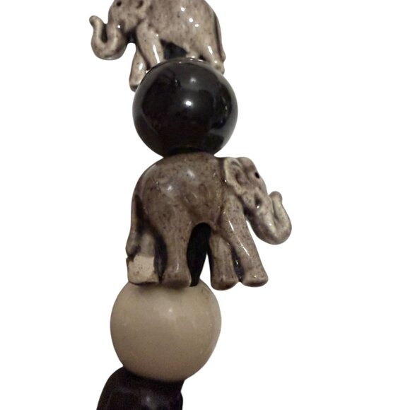Handcrafted Elephant Beaded Necklace Fashion Jewelry Safari - Picture 9 of 12